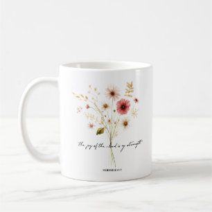 Mug La Joie du Seigneur floral minimaliste