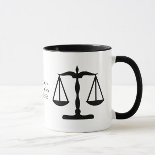 Mug La justice mesure le noir de ~