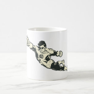 Mug La lanterne verte poinçonne la grunge