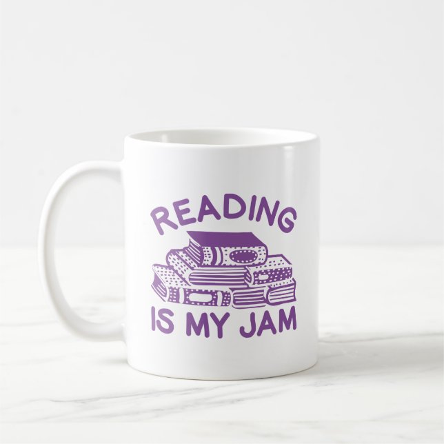 Mug La lecture est ma confiture (Gauche)