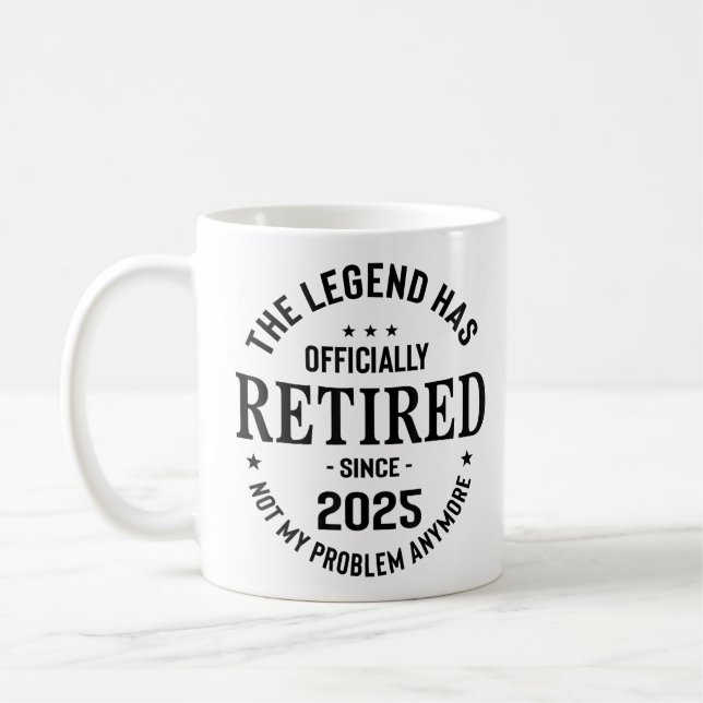 Mug La Légende A Retraité Officiellement La Retraite D (Gauche)