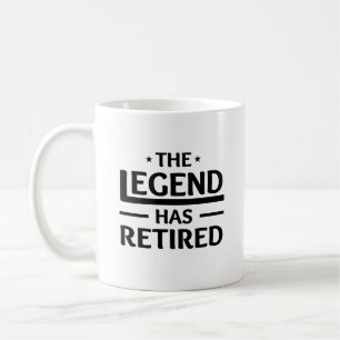 Mug la légende a un cadeau à la retraite pour un ami c