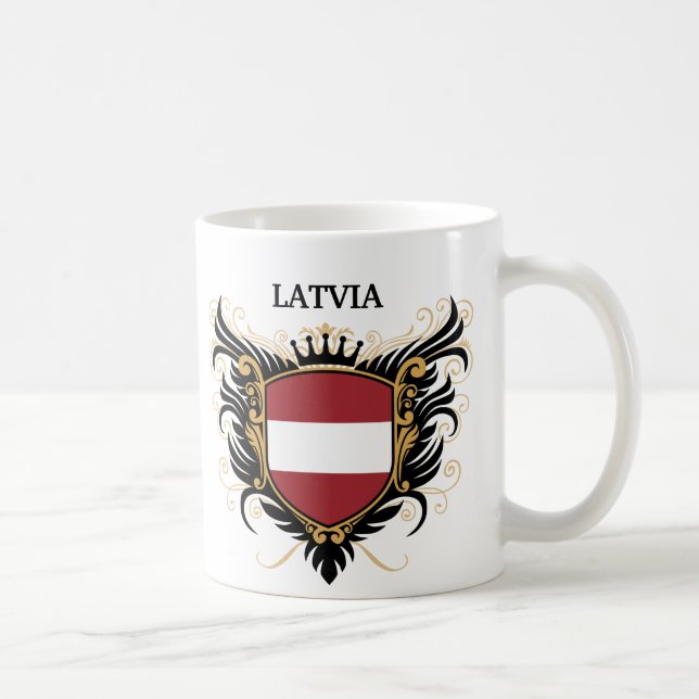 Mug La Lettonie [personnalisez] (Droite)