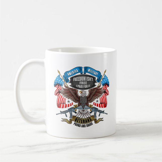 Mug La liberté de la fête des vétérans n'est pas libre (Gauche)