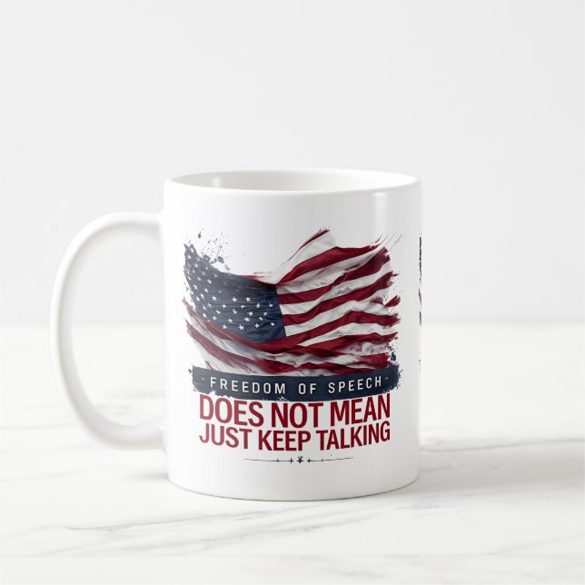 Mug La liberté d'expression ne signifie pas simplement (Gauche)