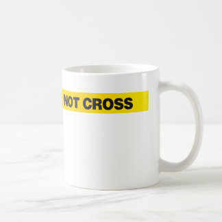 Mug la ligne de police ne croisent pas
