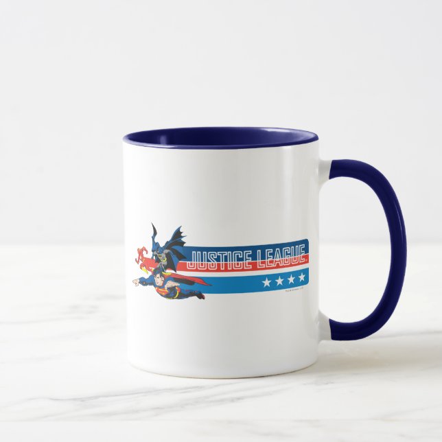 Mug La Ligue de la Justice Étoiles et tripes (Droite)