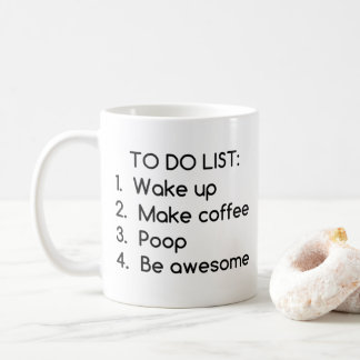 Mug La liste des choses à faire d'aujourd'hui, la mois