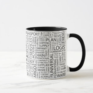 Mug La LOGISTIQUE modèle avec des mots
