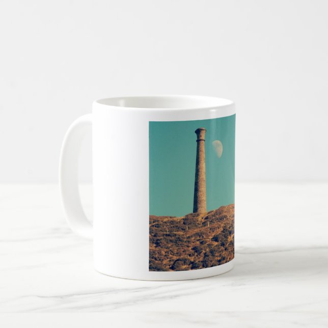 Mug La Lune et une tour : Aberystwyth (Devant gauche)