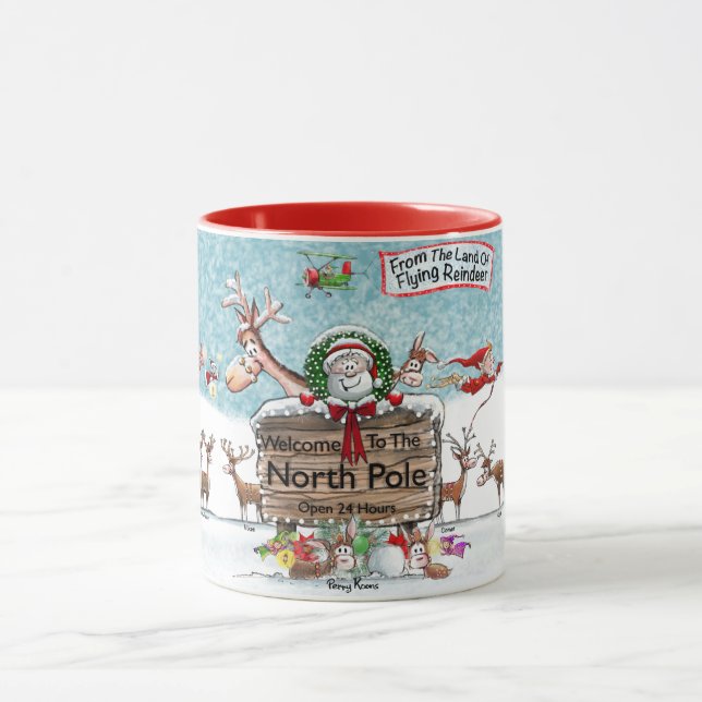 Mug La magie de Noël au pôle Nord (Centre)