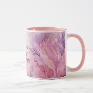 Mug La magie des fleurs dans les tons violet et rose