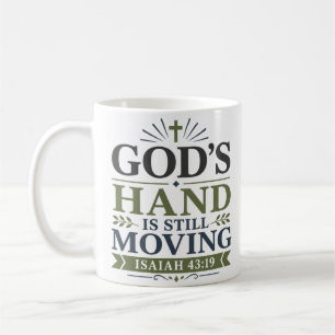 Mug La main de Dieu bouge toujours - Écriture minimali