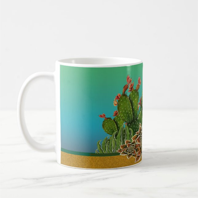Mug La maison est là où se trouvent les cactus (Gauche)