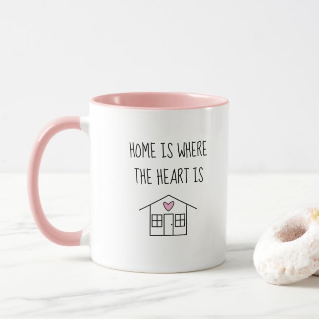 Mug La maison est le coeur (Avec donut)