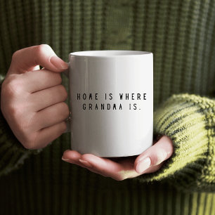 Mug La maison est où est grand-mère