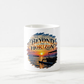 Mug La maison est quelque part au-delà de l'horizon