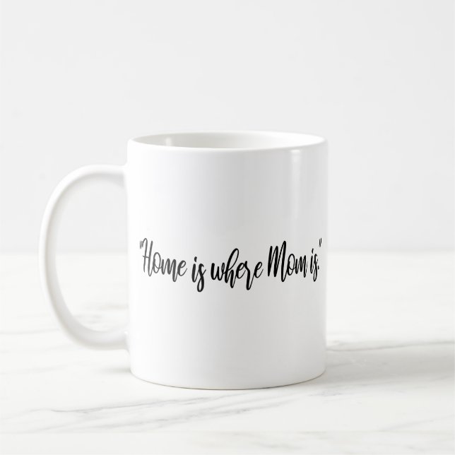 Mug La maison où maman est maman moderne (Gauche)