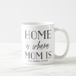 Mug La maison où maman est Musique de typographie no
