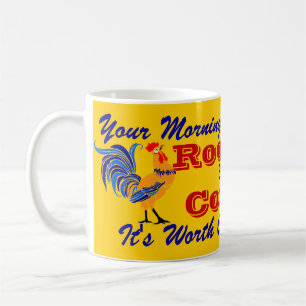Mug La marque vintage de coq d'annonce de café de