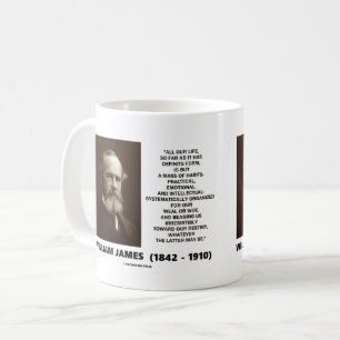 Mug La masse de William James de la citation de destin