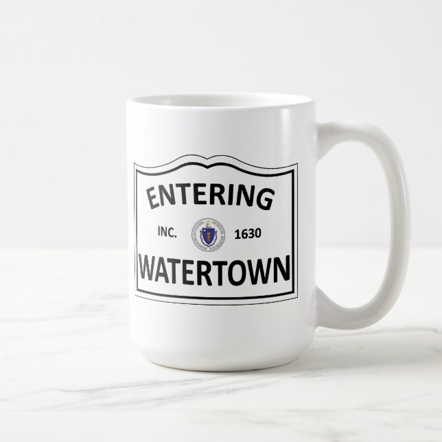 Mug La masse mA Townie de ville natale de WATERTOWN le (Droite)