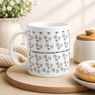 Mug La maternité fonctionne à l'amour, pas au sommeil