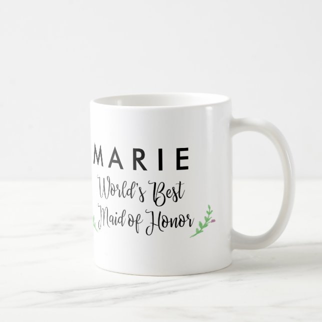 Mug La meilleure domestique du monde de l'honneur (Droite)