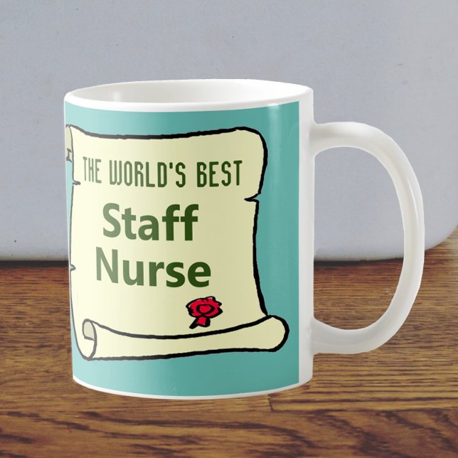 Mug La meilleure infirmière d'état-major au monde. (Créateur téléchargé)