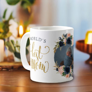Mug La meilleure photo botanique rose de la marine de