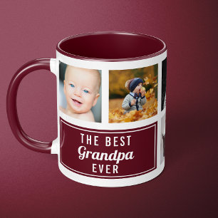 Mug La Meilleure Photo de Papy en Bourgogne Collage