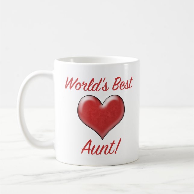 Mug La meilleure tante du monde (Gauche)
