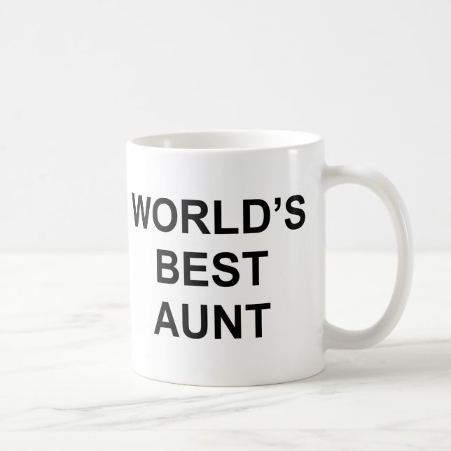 Mug La meilleure tante du monde (Droite)