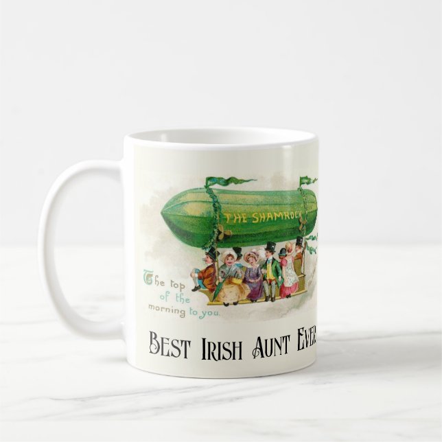 Mug La meilleure tante irlandaise de St Patrick jamais (Gauche)