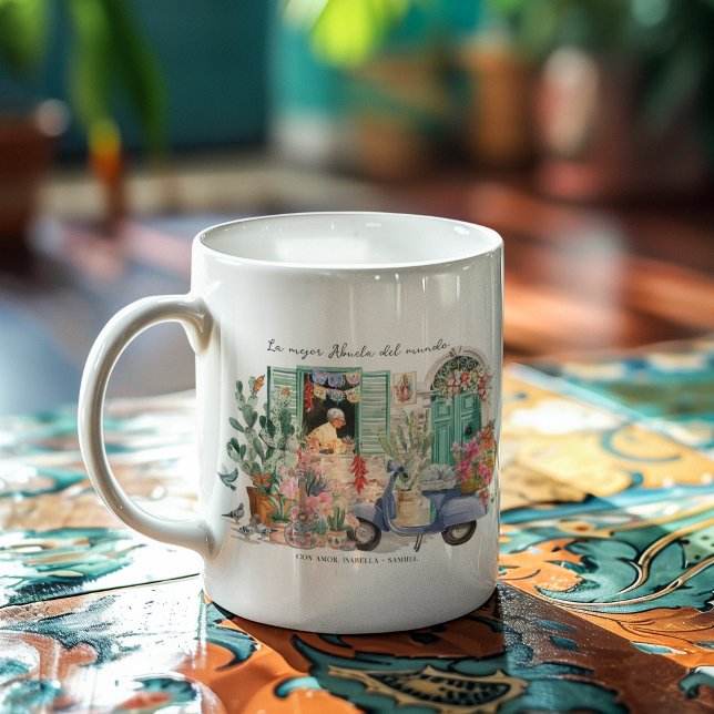 Mug La Mejor Abuela del Mundo | Personalized (Créateur téléchargé)