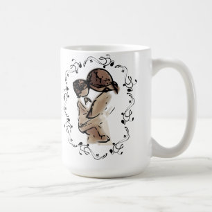 Mug La mère tient le jour de mère du coeur de l'enfa