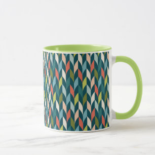 Mug La moitié du siècle Teal moderne et motif de