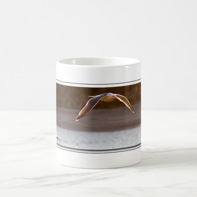 Mug La mouette par des projections de café (Centre)