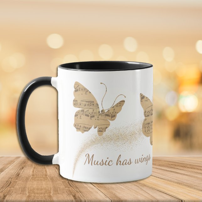 Mug La musique a le papillon des ailes (Créateur téléchargé)