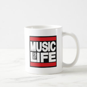 Mug La musique est mon rouge de la vie