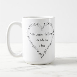 Mug La musique touche le coeur inspiré Citation
