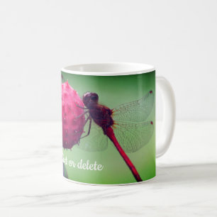 Mug La nature des libellules rouges personnalisée