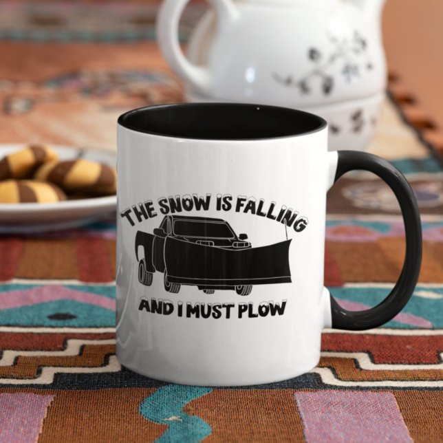 Mug La neige est en train de tomber et je dois faire c (Créateur téléchargé)