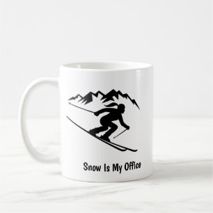 Mug "La neige est mon bureau"