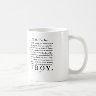 Mug La nomination de Troie, NY 1789