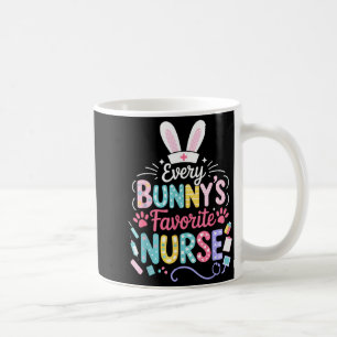 Mug La nurse préférée de chaque lapin drôle Pâques ten