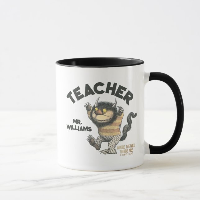 Mug Là où les choses sauvages sont Professeur (Droite)