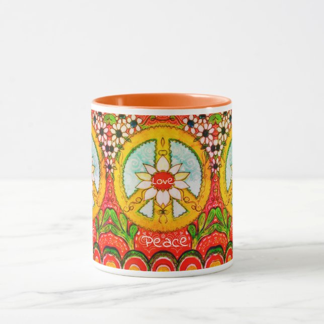 Mug La paix et la douceur de l'énergie et le soleil (Centre)
