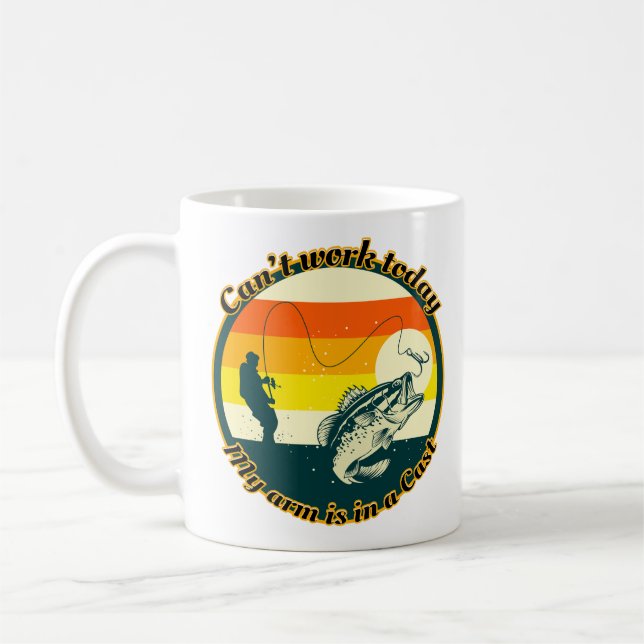 Mug La pêche amusante ne peut pas fonctionner aujourd' (Gauche)