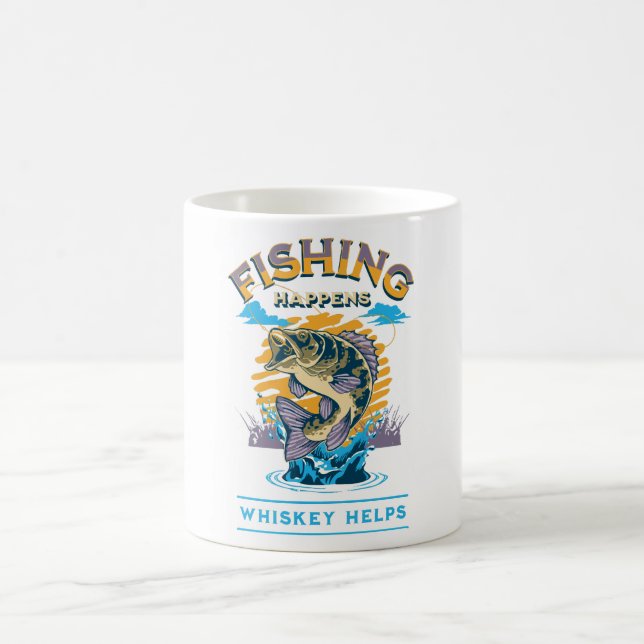 Mug La pêche arrive. Le whisky aide! (Centre)
